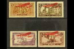 1925 AIRS WITH 1926 OVERPRINTS.  1925 Complete Set With "AVION" Opt In Green, With Additional 1926 Aeroplane Opt In Red, - Syria