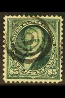 1895  $5 Deep Green Marshall, SG 282, Scott 278, Superb With Neat Target Cancel. For More Images, Please Visit Http://ww - Other & Unclassified