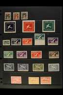 1921-1956 MINT / NHM AIRS SELECTION.  Includes 1921-22 Set, 1924 Set, 1925 14c "Montevideo" Nhm, 1926 Set, 1928 1.90p &  - Uruguay