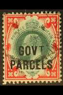 OFFICIALS  GOVT PARCELS. 1902 1s Green & Carmine, Ed VII, SG O78, Fine Cds Used For More Images, Please Visit Http://www - Ohne Zuordnung