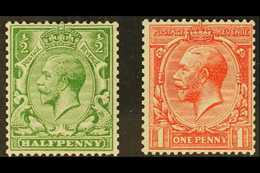 1913  Multiple Royal Cypher Wmk Set, SG 397/98, Very Fine, Lightly Hinged Mint (2 Stamps) For More Images, Please Visit  - Ohne Zuordnung