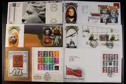 1980-2012 PRESTIGE PANE FDC COLLECTION.  An Attractive Collection Of Prestige Booklet Panes On Illustrated First Day Cov - FDC