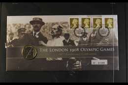 2008-12 OLYMPIC GAMES   A Royal Mint COIN COVER Collection That Includes A 2008 Centenary £2 Cover, 2010 "Countdown" Cov - FDC