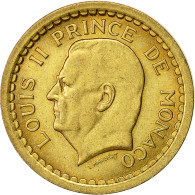 Monnaie, Monaco, Louis II, 2 Francs, Undated (1945), SUP+, Aluminum-Bronze - 1922-1949 Louis II.