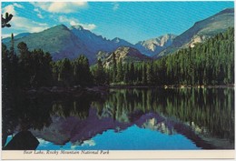 Bear Lake  And Glacier Gorge, Rocky Mountain National Park, Colorado, Unused Postcard [21025] - Rocky Mountains