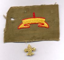 Boy Scouts, USA? - Original Patch And Badge From Around 1935 / 2 Scans - Padvinderij