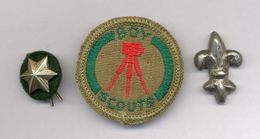 Collection Of Girl Guide And Boy Scouts, Enamel Pin Badges, One Patch, Rare / 2 Scans - Scoutisme