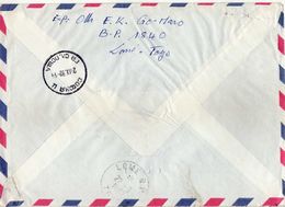 Togo R - Letter - Nice Stamps Football.2 Scans - Togo (1960-...)
