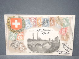CARTE POSTALE - Représentation De Timbres Suisse - L 15739 - Stamps (pictures)