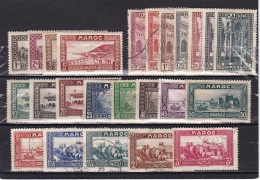 Maroc  N° 128* à 134*,135 à 149 Obl - Unused Stamps