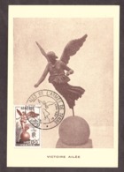 Algérie - 1953 - CM "Victoire Ailée" - Cartoline Maximum