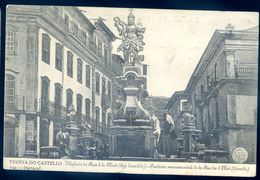 Cpa Du Portugal Vianna Do Castello Chafariz Da Rua 8 De Maio -- Fontaine Monumentale De La Rue Du 8 Mai  MARS18-14 - Viana Do Castelo