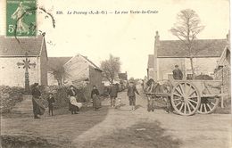 Cpa Le Perray La Rue Verte La Croix - Le Perray En Yvelines