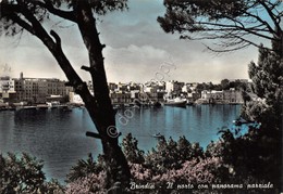 Cartolina Brindisi Porto E Panorama Parziale 1958 - Brindisi