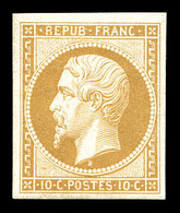 * N°9e, 10c Bistre, Impression De 1862. TB (certificat)   Qualité: *   Cote: 750 Euros - 1852 Louis-Napoléon
