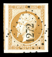 O N°13A, 10c Bistre Type I, Grandes Marges Avec Voisins, Pièce Choisie. SUP   Qualité: O - 1853-1860 Napoleon III