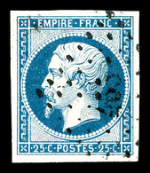 O N°15, 25c Bleu, Quatre Belles Marges. SUP   Qualité: O - 1853-1860 Napoleon III