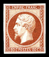 (*) N°17Ae, 80c Empire, Tirage Des Arts Et Métiers, Tirage 300 Exemplaires. SUPERBE (certificat)   Qualité: (*)   Cote:  - 1853-1860 Napoléon III
