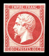 * N°17B, 80c Rose, Grande Fraîcheur. SUP. R. (signé Calves/certificat)   Qualité: *   Cote: 3800 Euros - 1853-1860 Napoleon III