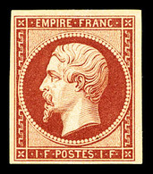 ** N°18d, 1F Carmin, Impression De 1862, Fraîcheur Postale, SUP (signé Scheller/certificat)   Qualité: ** - 1853-1860 Napoléon III.