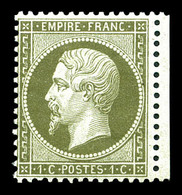 ** N°19, 1c Olive Bdf. TTB   Qualité: ** - 1862 Napoleon III