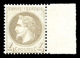 * N°27B, 4c Gris Type II, Bdf. TTB (signé Calves/certificat)   Qualité: *   Cote: 350 Euros - 1863-1870 Napoleon III With Laurels