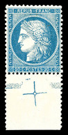 * N°37, 20c Bleu Bdf Avec Croix De Repère. TTB (signé Calves/certificat)   Qualité: *   Cote: 500 Euros - 1870 Siege Of Paris