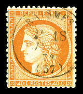 O N°38d, 40c Orange, '4' Retouché. TB   Qualité: O   Cote: 200 Euros - 1870 Siège De Paris