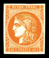 * N°48, 40c Orange, Frais. TB (signé Calves/certificats)   Qualité: *   Cote: 650 Euros - 1870 Emissione Di Bordeaux