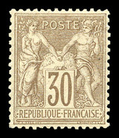 * N°69, 30c Brun Type I, Très Bon Centrage. TTB (signé Calves/certificat)   Qualité: * - 1876-1878 Sage (Type I)