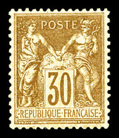 ** N°80a, 80c Brun, Fraîcheur Postale, Très Bon Centrage. TTB   Qualité: ** - 1876-1878 Sage (Tipo I)