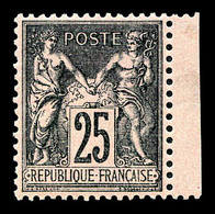 ** N°97, 25c Noir Sur Rose, Fraîcheur Postale, Très Bon Centrage. TTB   Qualité: ** - 1876-1878 Sage (Type I)