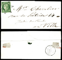 O N°2, 15c Vert Obl étoile Sur Petite Lettre Locale De Paris, TTB (certificat)   Qualité: O   Cote: 1850 Euros - 1849-1876: Période Classique