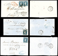 O N°4, 25c Cérès: 3 Lettres Dont Une Paire. TB   Qualité: O   Cote: 440 Euros - 1849-1876: Classic Period