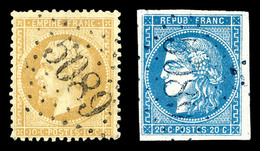 O Jaffa, N°21 Et 46 Obl GC 5089, Les 2 Ex TB   Qualité: O   Cote: 260 Euros - 1849-1876: Classic Period