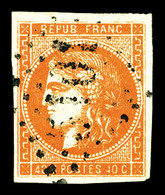 O Tripoli, N°48, 40c Bordeaux Obl GC '5101'. TB (signé Brun)   Qualité: O   Cote: 220 Euros - 1849-1876: Periodo Classico