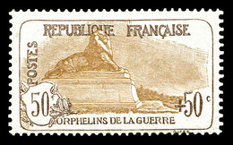 ** N°153, Orphelins: 50c +50c Brun Et Brunclair, TB (signé Margues/certificat)   Qualité: **   Cote: 1000 Euros - 1900-02 Mouchon