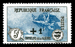 ** N°169a, Orphelins, +1f Sur 5f +5f Noir Et Bleu. TB   Qualité: **   Cote: 385 Euros - 1900-02 Mouchon