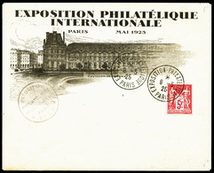 O N°216, Expo De Paris 1925 Sur Lettre Illustrée, TB   Qualité: O - 1900-02 Mouchon