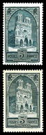 ** N°259/c, 3f Cathedrale De Reims, Type I Et IV, Les 2 Ex TB   Qualité: **   Cote: 270 Euros - 1900-02 Mouchon