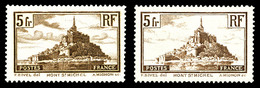 ** N°260/a, Mont St Michel Type II Et I, Les 2ex TB   Qualité: **   Cote: 95 Euros - 1900-02 Mouchon