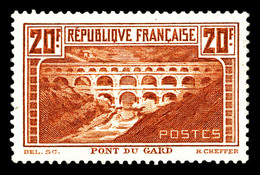 * N°262Aa, Pont Du Gard, 20F Chaudron Clair Type I, Très Jolie Pièce (certificat)   Qualité: *   Cote: 1500 Euros - 1900-02 Mouchon