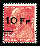 * N°3, Berthelot Surchargé à Bord Du Paquebot 'ILE DE FRANCE' 10F Sur 90c Rouge, Frais, SUP (signé Calves/certificat)    - 1927-1959 Mint/hinged