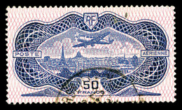 O N°15, Burelé, 50F Outremer, TB   Qualité: O   Cote: 400 Euros - 1927-1959 Mint/hinged