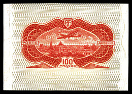 (*) N°15A, NON EMIS, 100F Burelé: épreuve En Rouge, Burelage Bronze. SUPERBE. R.R.R. (certificat)   Qualité: (*)   Cote: - 1927-1959 Mint/hinged