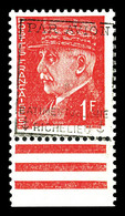 ** N°2, Pétain, 1F Rouge Surchargé 'PAR AVION RICHELIEU' Bdf. SUP. R. (signé Calves/certificat)   Qualité: **   Cote: 11 - Military Airmail