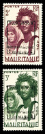 ** N°4/5, Tmbres De Mauritanie Surchargés 'PAR AVION RICHELIEU', La Paire SUP (signés/certificat)   Qualité: **   Cote:  - Posta Aerea Militare