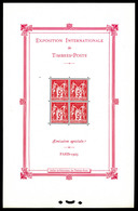 ** N°1, Exposition Philatélique De Paris 1925, FRAICHEUR POSTALE, SUPERBE. R. (signé/certificat)   Qualité: **   Cote: 5 - Mint/Hinged