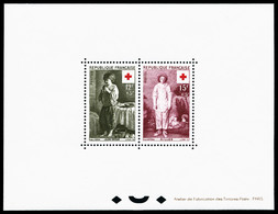 ** N°1089/90, Paire Croix Rouge De 1956, Tirage 22 Exemplaires, RARE Et SUP (certificat)   Qualité: ** - Mint/Hinged