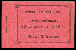 ** N°138C8, Semeuse 10c Rouge, 5 Feuillets De 6 Timbres Sur Papier Melangés (X Et Normal), RARE Et SUPERBE (certificat)  - Autres & Non Classés